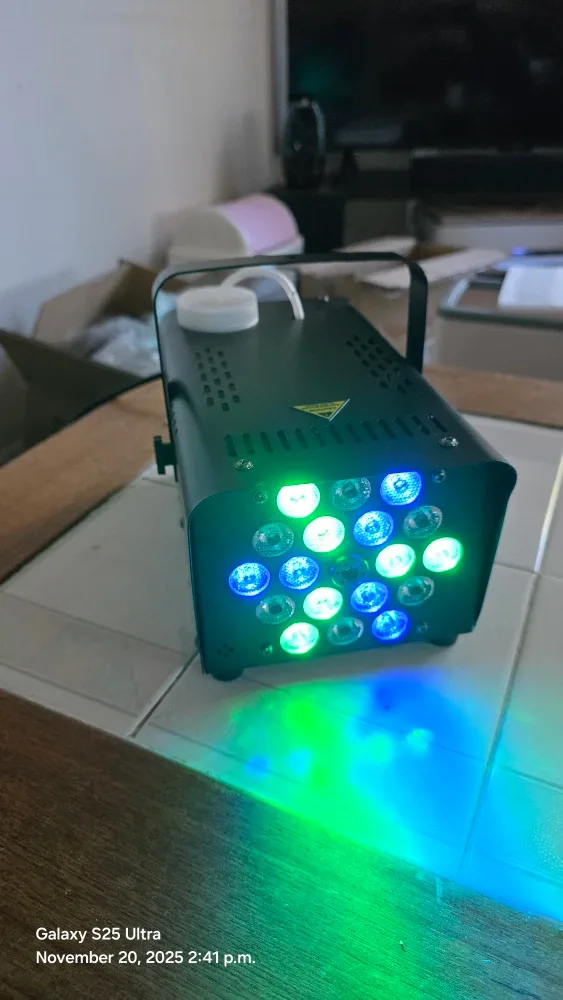 MOSFiATA Fog Machine with 18 RGB LED Lights image indicator(3)