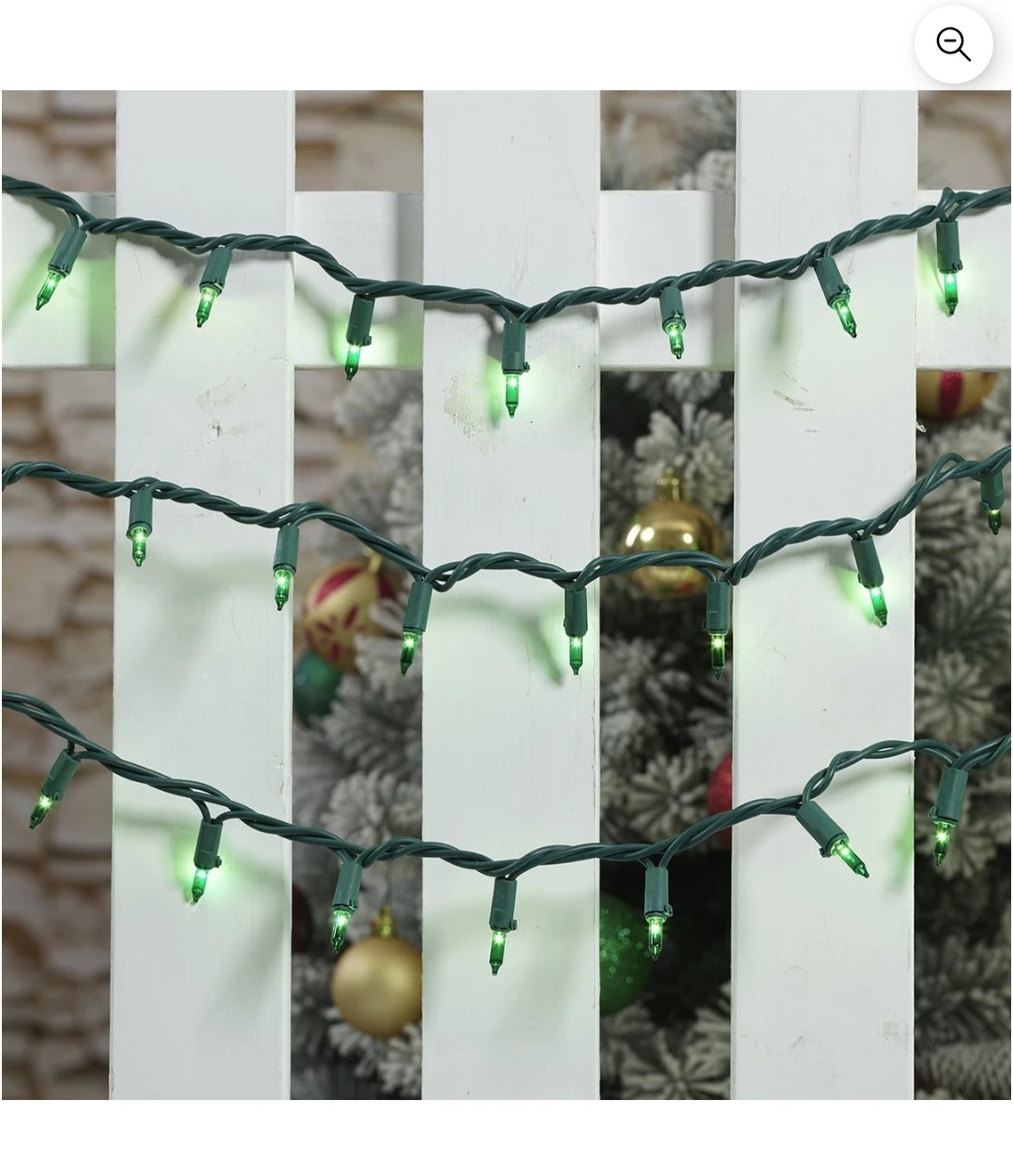 Holiday Time Mini String Lights - Green & Red - photo 5