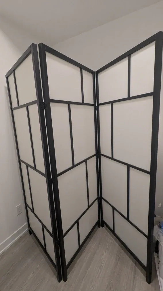 IKEA RISÖR Room Divider - White/Black image indicator(2)