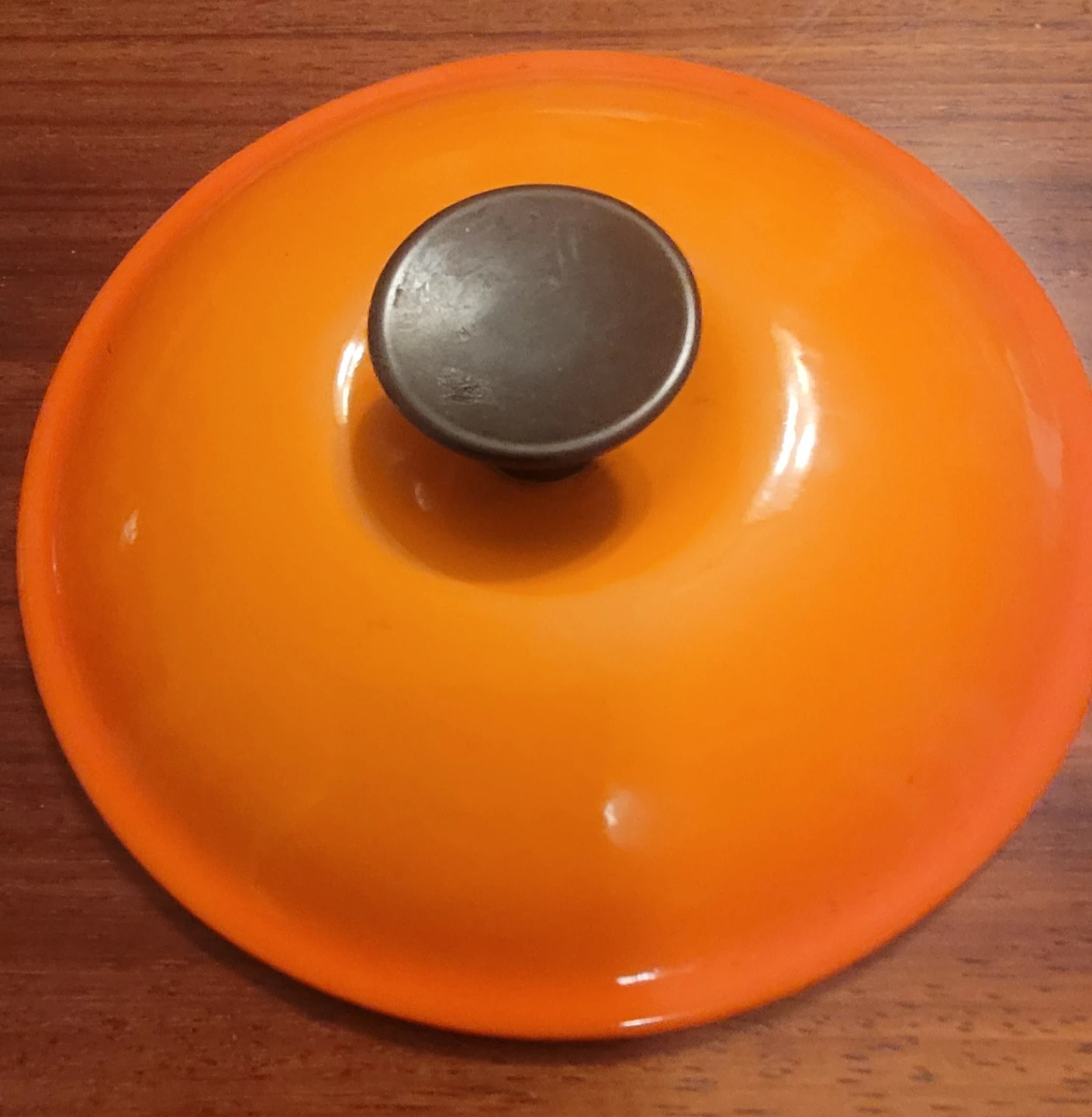 Reserved-$20.00 each Le Creuset Orange Lids - Size 22 & 18