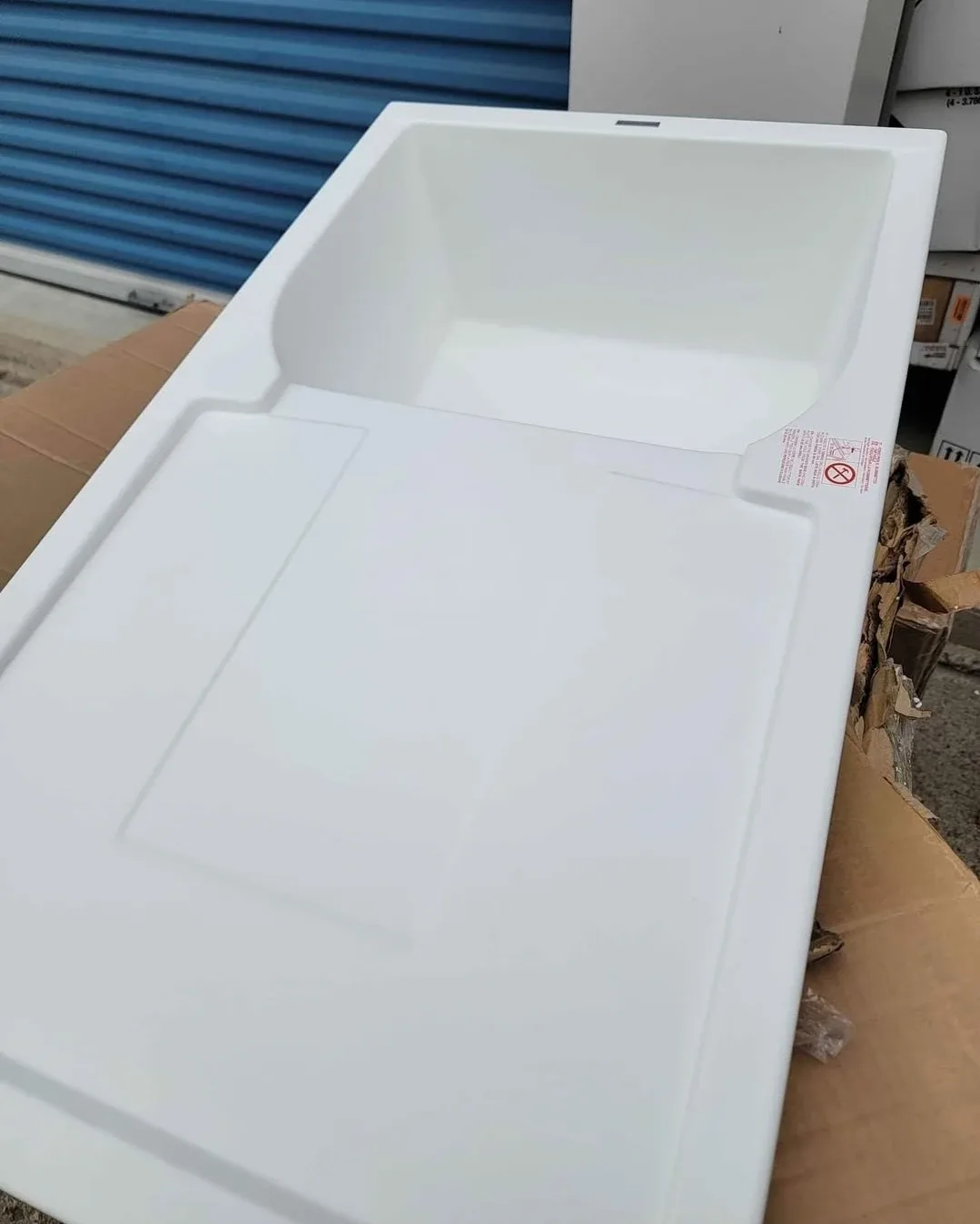 34" White Drop-In Composite Granite Sink image indicator(4)