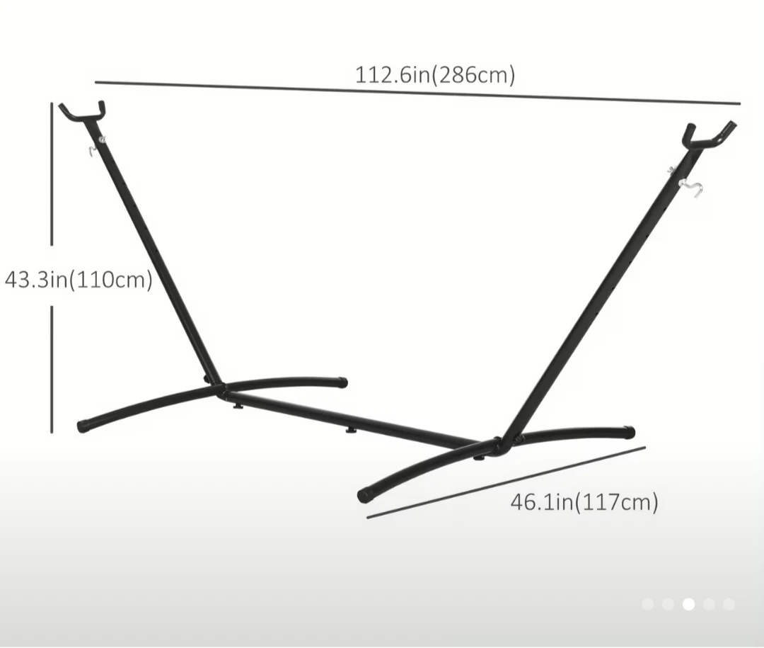 Portable Hammock with Adjustable Steel Stand - photo 3