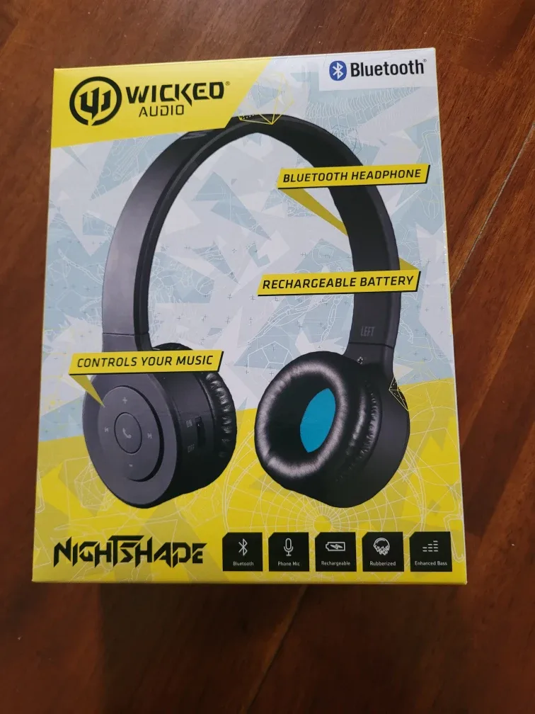 New Wicked Audio Nightshade Bluetooth Headphones