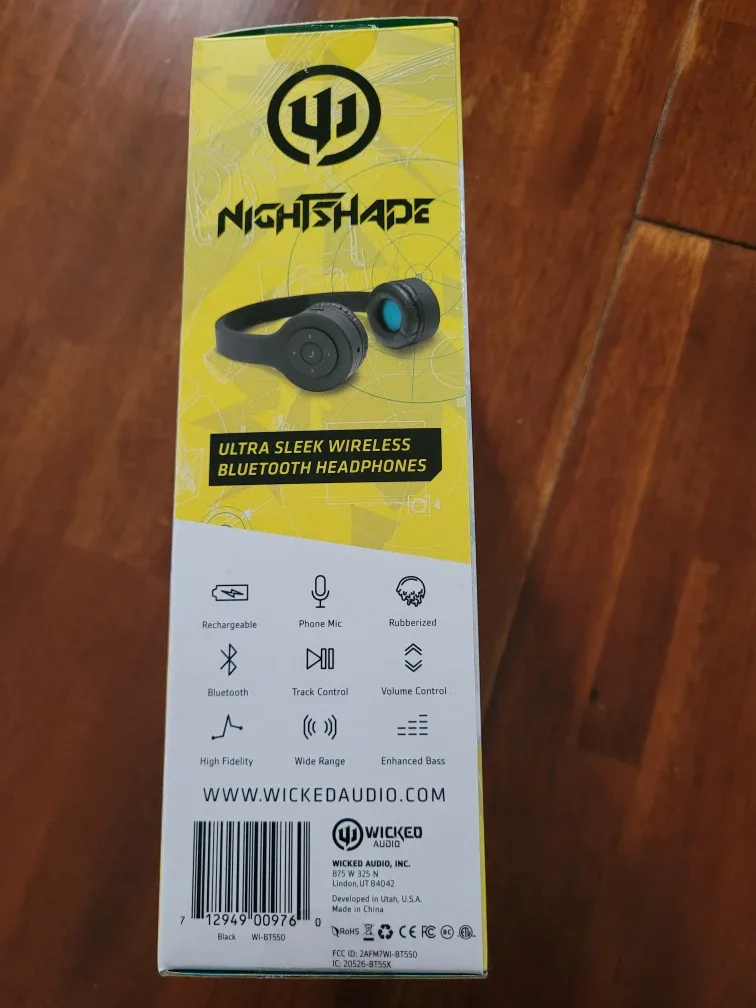 New Wicked Audio Nightshade Bluetooth Headphones image indicator(3)