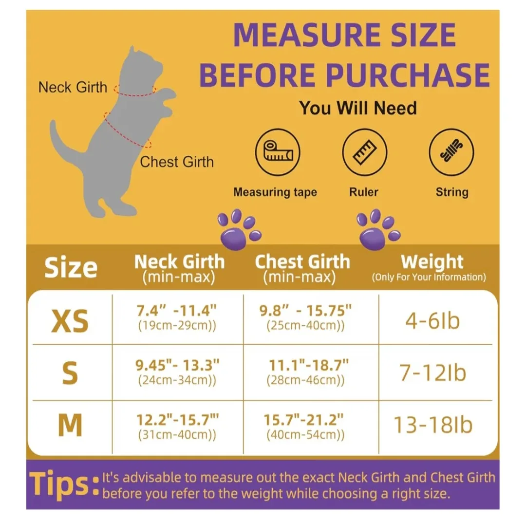 Hkppet Cat Harness and Leash Set - Black, Size M image indicator(5)