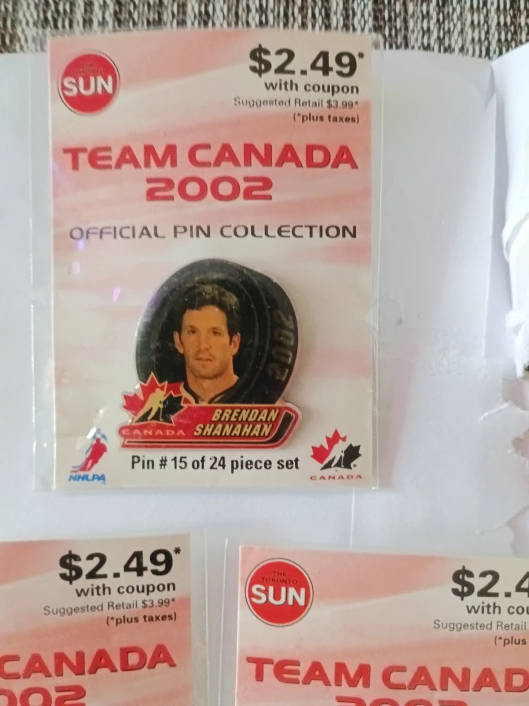 Team Canada 2002 Official Pin Collection
