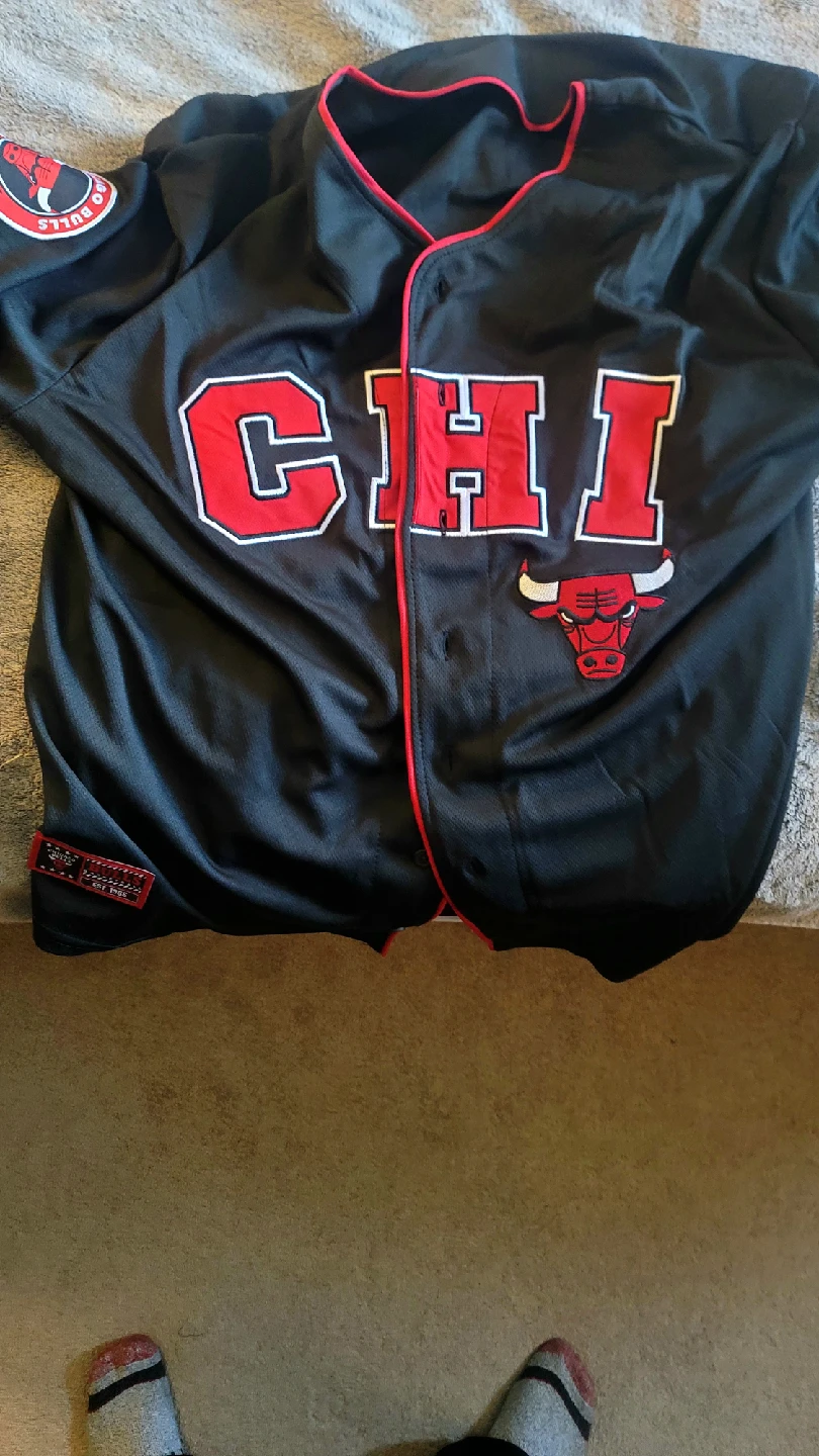 Chicago Bulls Baseball Jersey