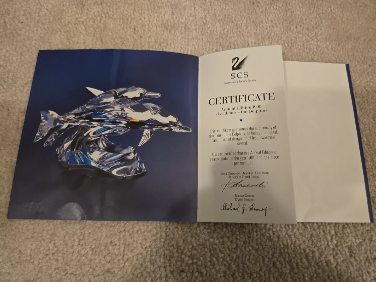 Swarovski SCS Annual Edition 1990 "Lead Me" The Dolphins image indicator(6)