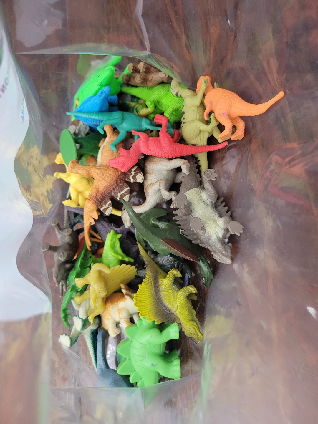 Bag of Assorted Plastic Dinosaurs