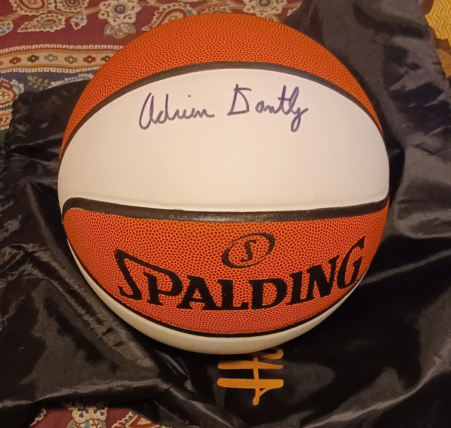 Spalding NBA Adrian Dantley Autographed Basketball thumbnail