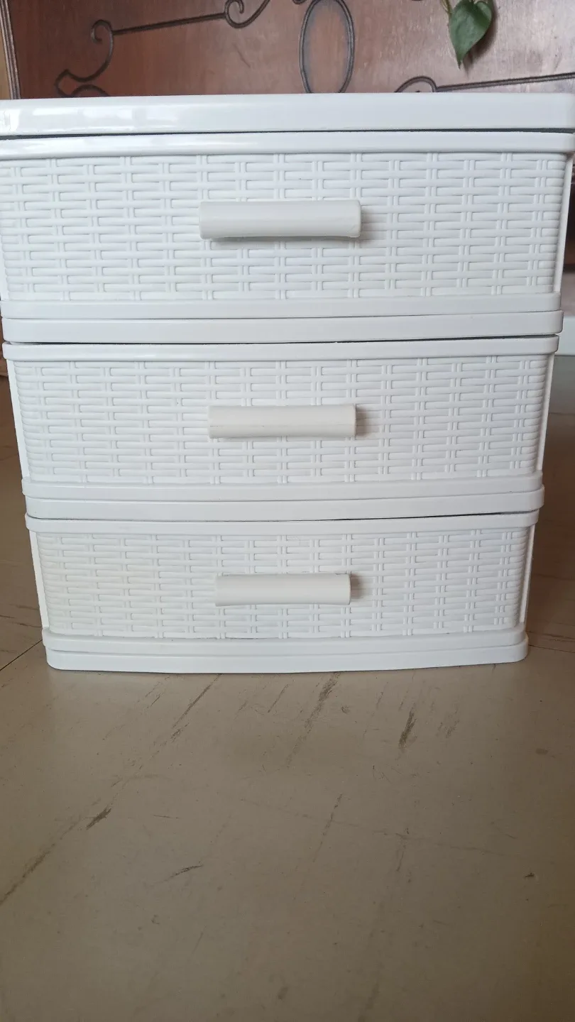 White 3-Drawer Storage Unit image indicator(3)