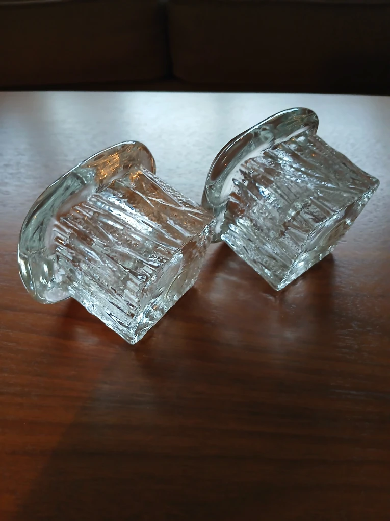 MCM 1970's Vederfin Crystal Candle Holders - photo 5
