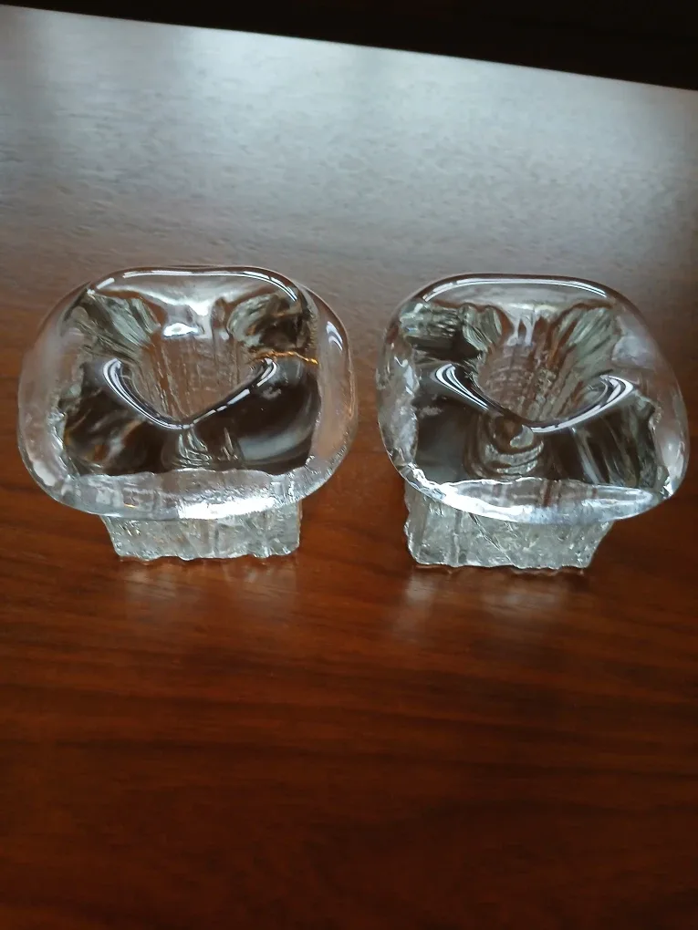 MCM 1970's Vederfin Crystal Candle Holders image indicator(6)