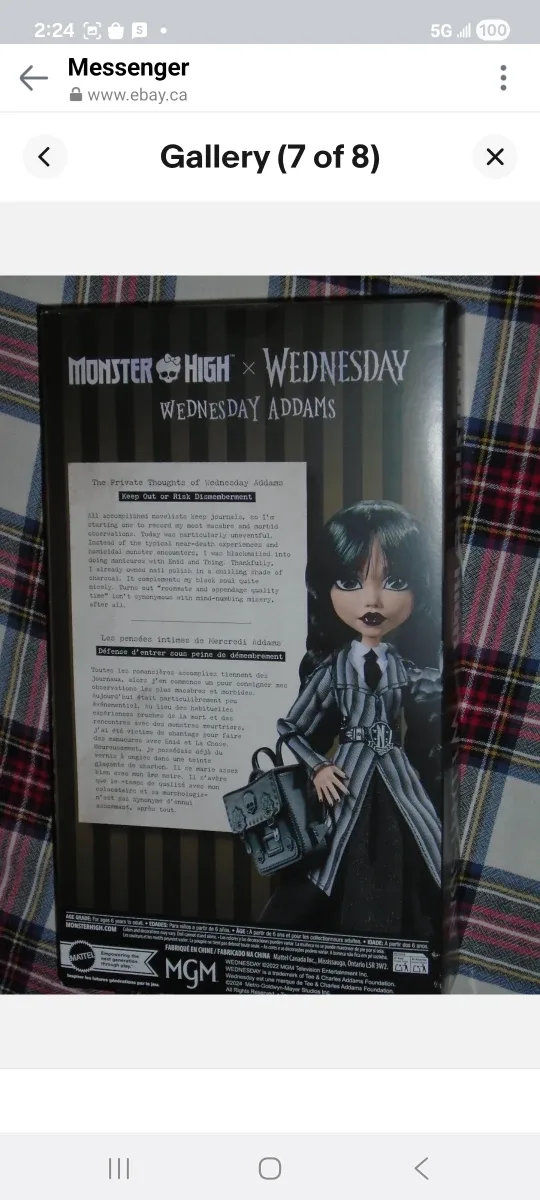 Monster High x Wednesday Addams Doll brand new image indicator(7)