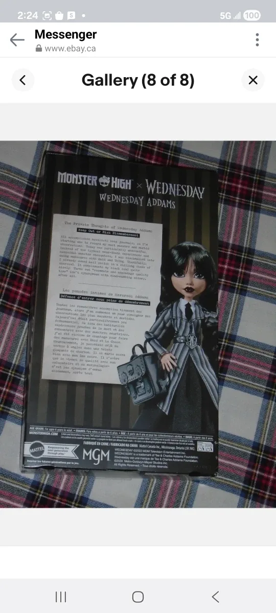 Monster High x Wednesday Addams Doll brand new image indicator(8)