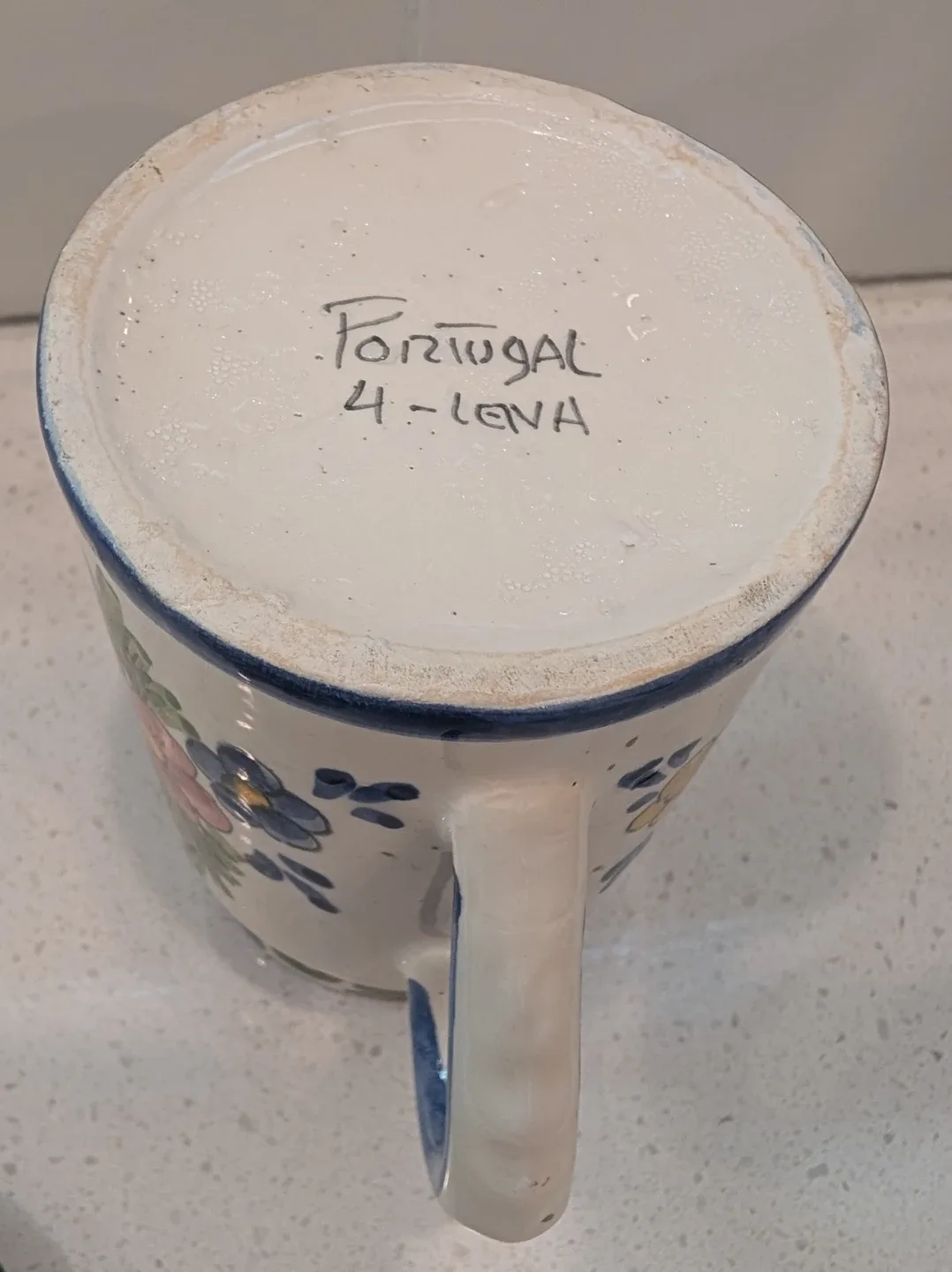 Ceramic Taper Candleholder hand painted Portugal image indicator(2)