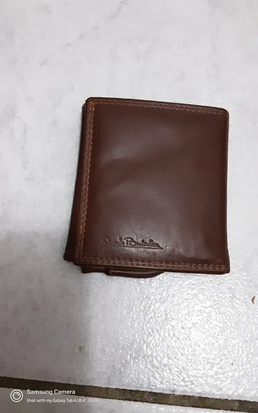 Daniele Bastiani Brown Leather Wallet, made in itsly