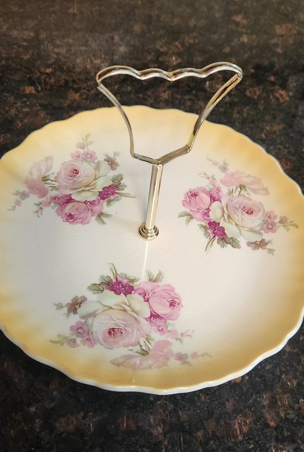 Vintage Floral Patterned Serving Tray - photo 4