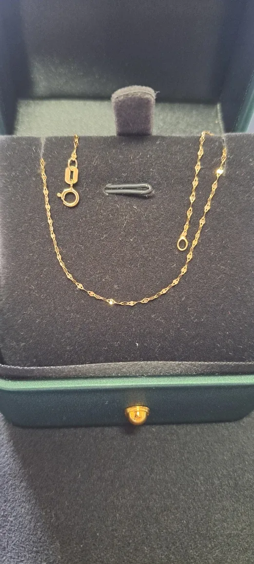 10K gold Mirror Bracelet 6 3/4" 1mm thumbnail