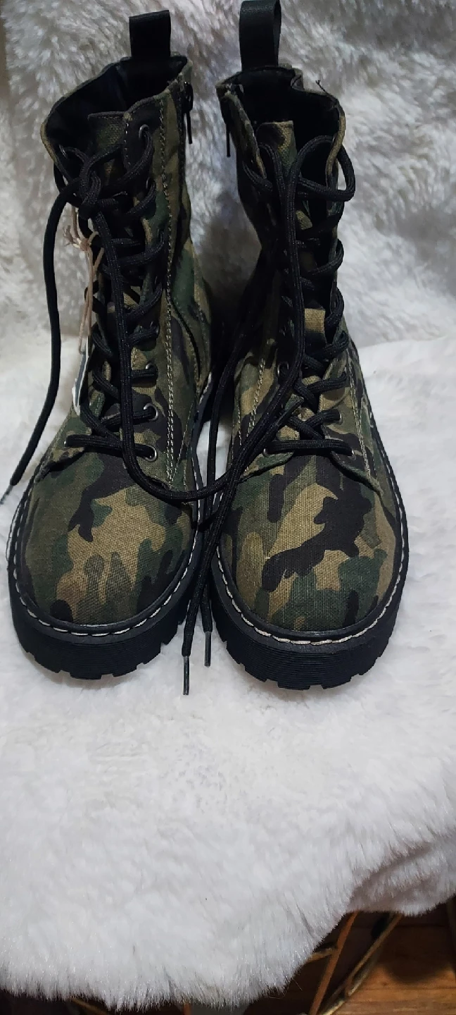 Marshall's Camo Combat Boots