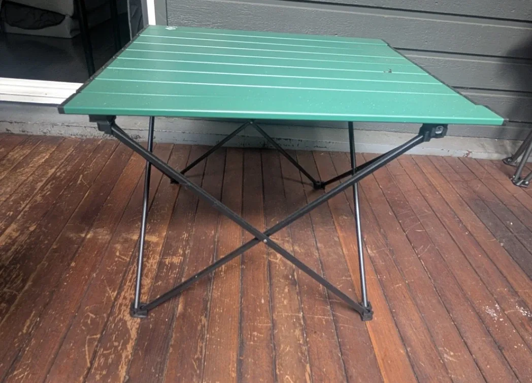 Folding Camping Table - Green with travel bag image indicator(2)