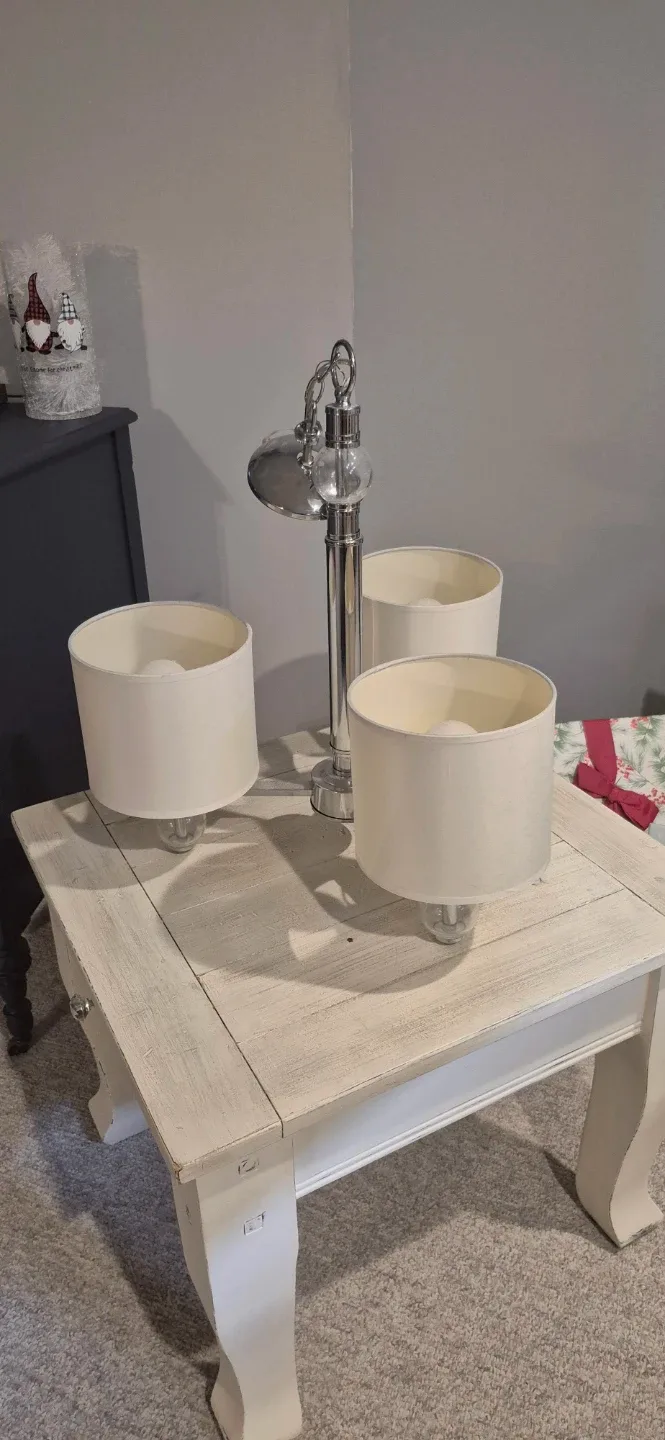 3-Light Chrome Finish Hanging Fixture image indicator(3)