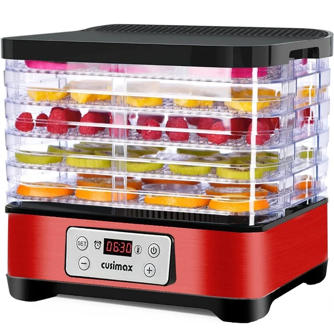 Cusimax Food Dehydrator with 5 BPA-Free Trays