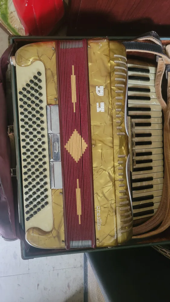 Vintage Crestline Accordion with Case image indicator(3)