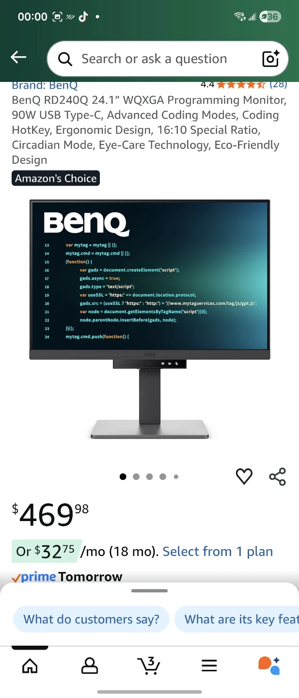 BenQ RD240Q 24.1" WQXGA Monitor - Like New!