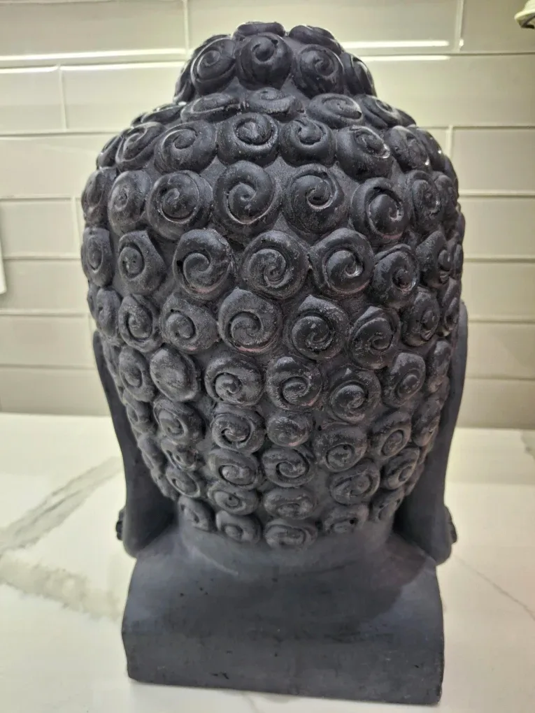 Buddha Head Statue - Grey image indicator(2)