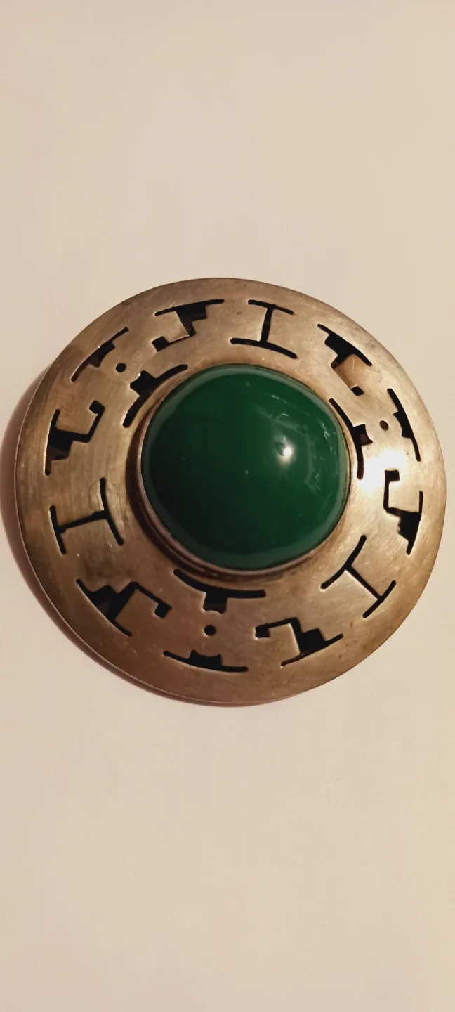 JLP MEXICAN DESIGNER SIGNED STERLING SILVER PENDANT thumbnail