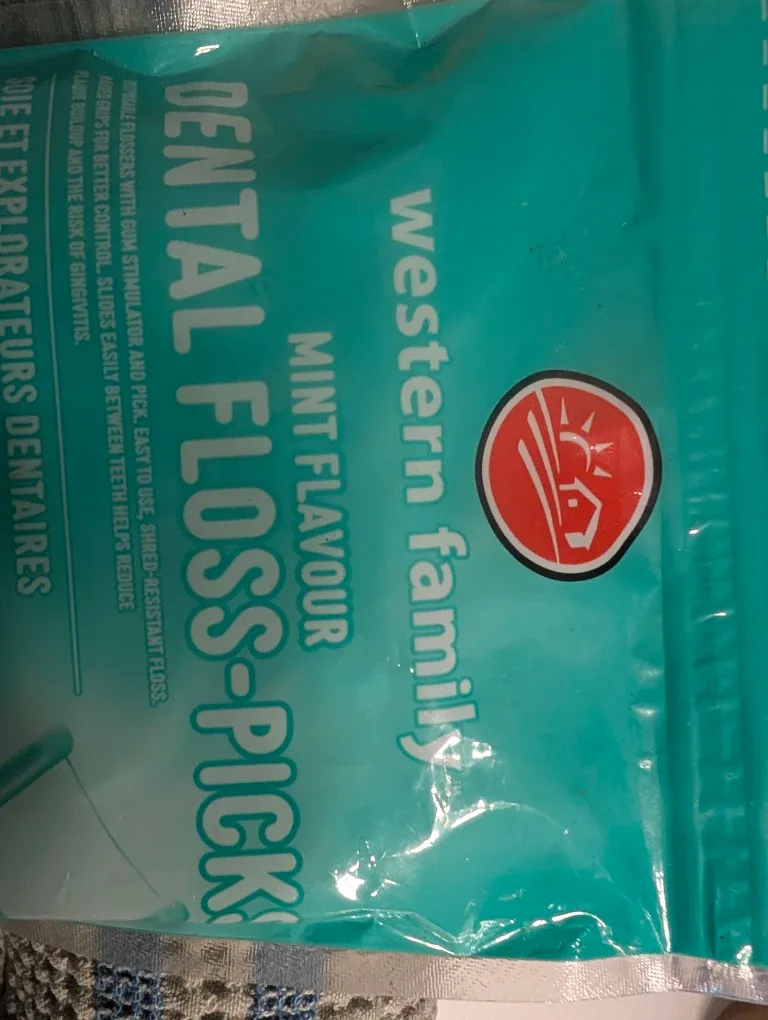 Western Family Mint Flavour Dental Floss-Picks image indicator(2)