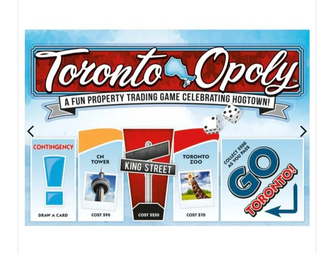 Toronto Opoly Board Game New still Sealed
