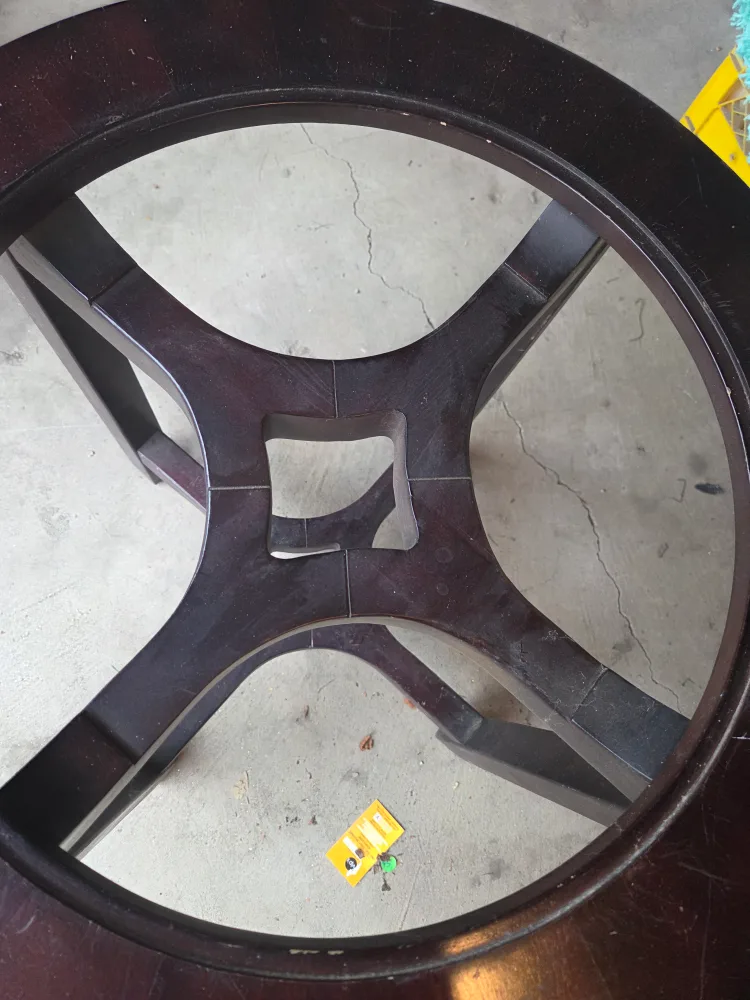 Round Brown Wooden Table image indicator(4)