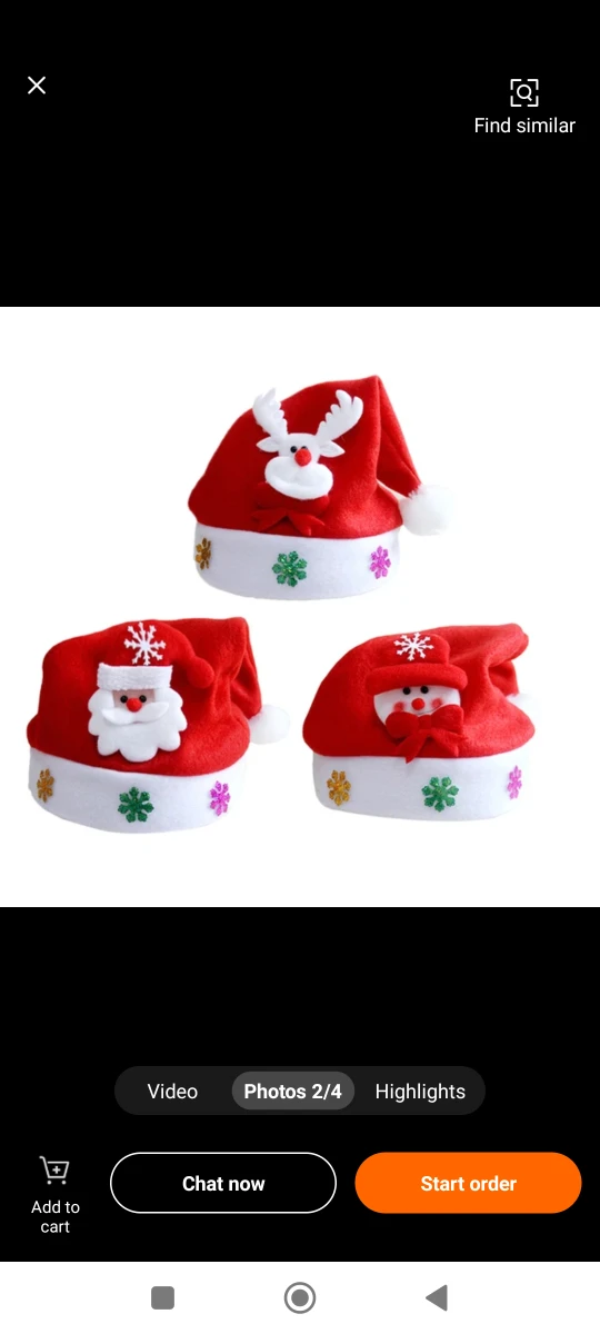 Christmas Hats with LED Lights - photo 2
