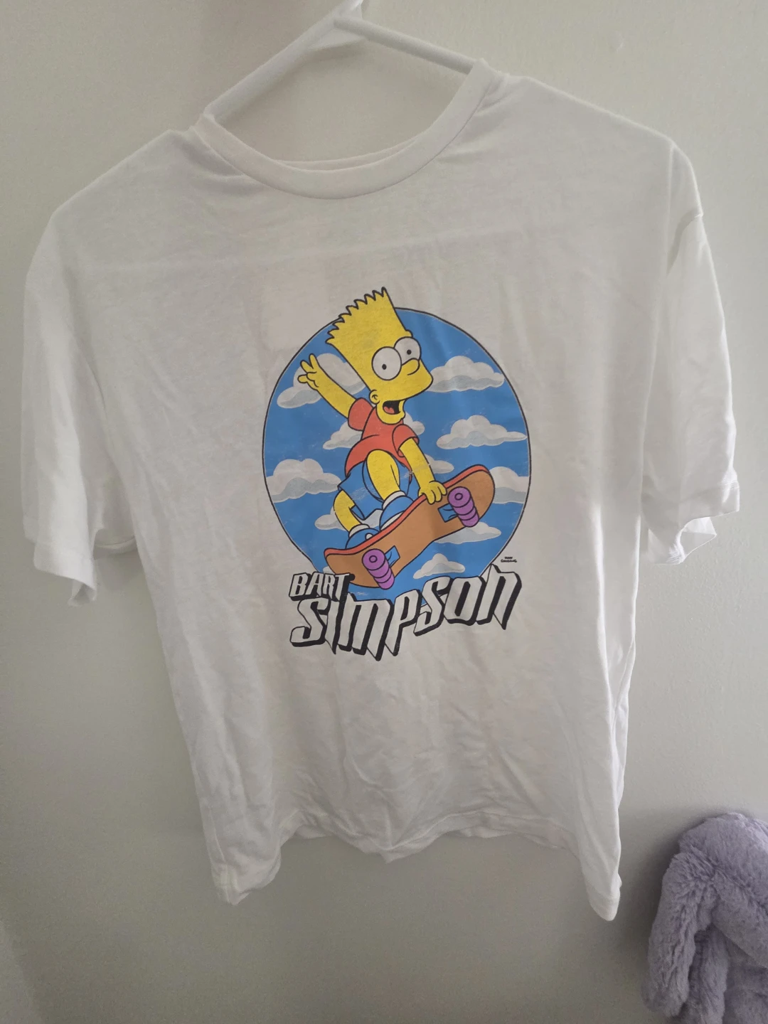 The Simpsons White T-Shirt - Size Youth L
