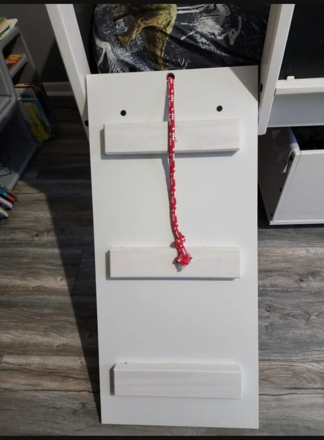 Kids White Loft Bed with Slide image indicator(7)