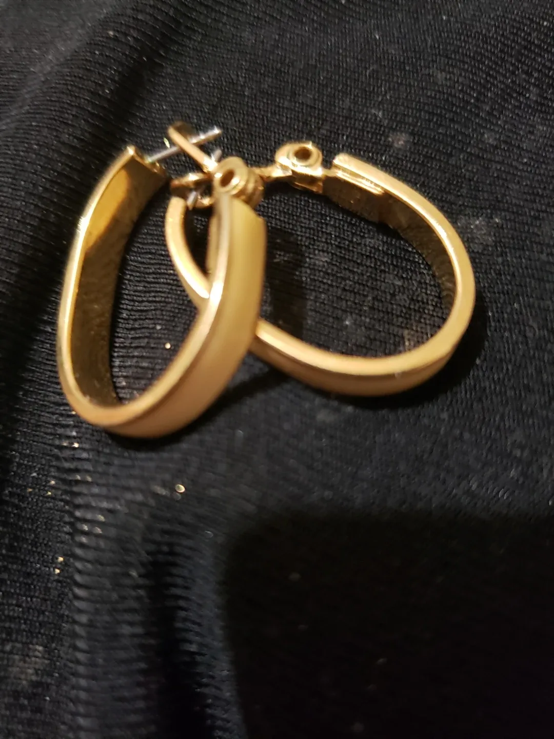 MONET  Jewelry Gold Tone Hoop Earrings thumbnail