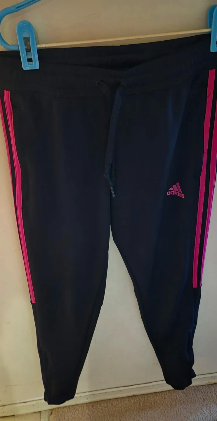 Ladies  black & pink  track pants