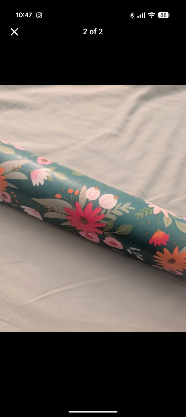 Floral Wrapping Paper Roll