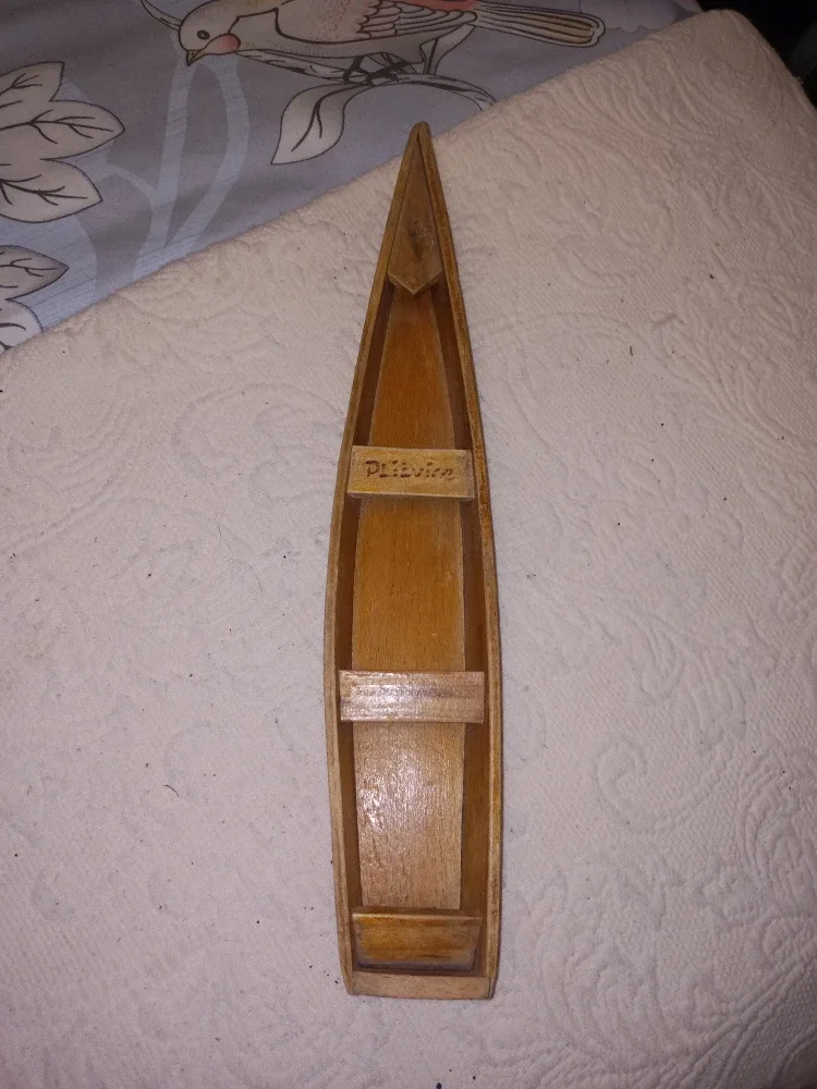 Wooden Boat - Folk Art
