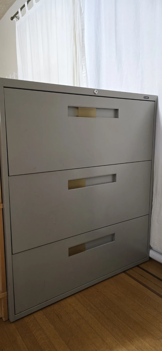 Global 3-Drawer Filing Cabinet - Grey