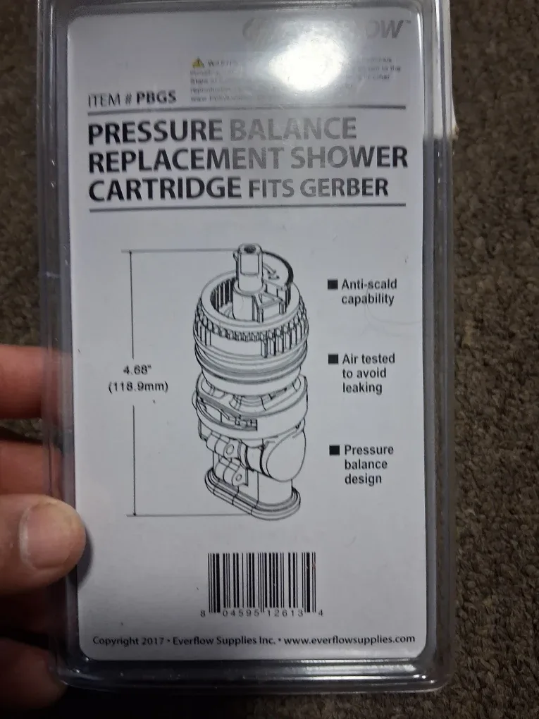 Everflow Pressure Balance Shower Cartridge Fits Gerber image indicator(2)