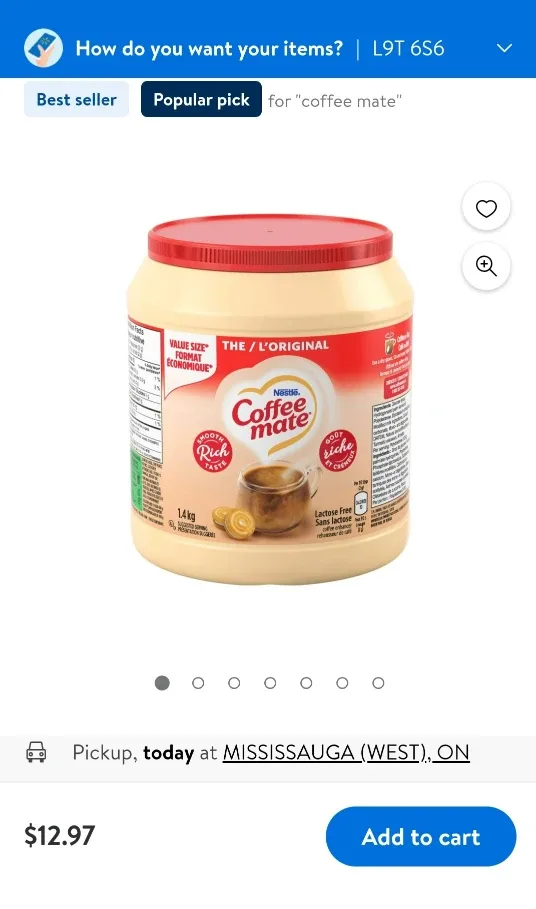 Nestle Coffee Mate - The Original 1.4 kg