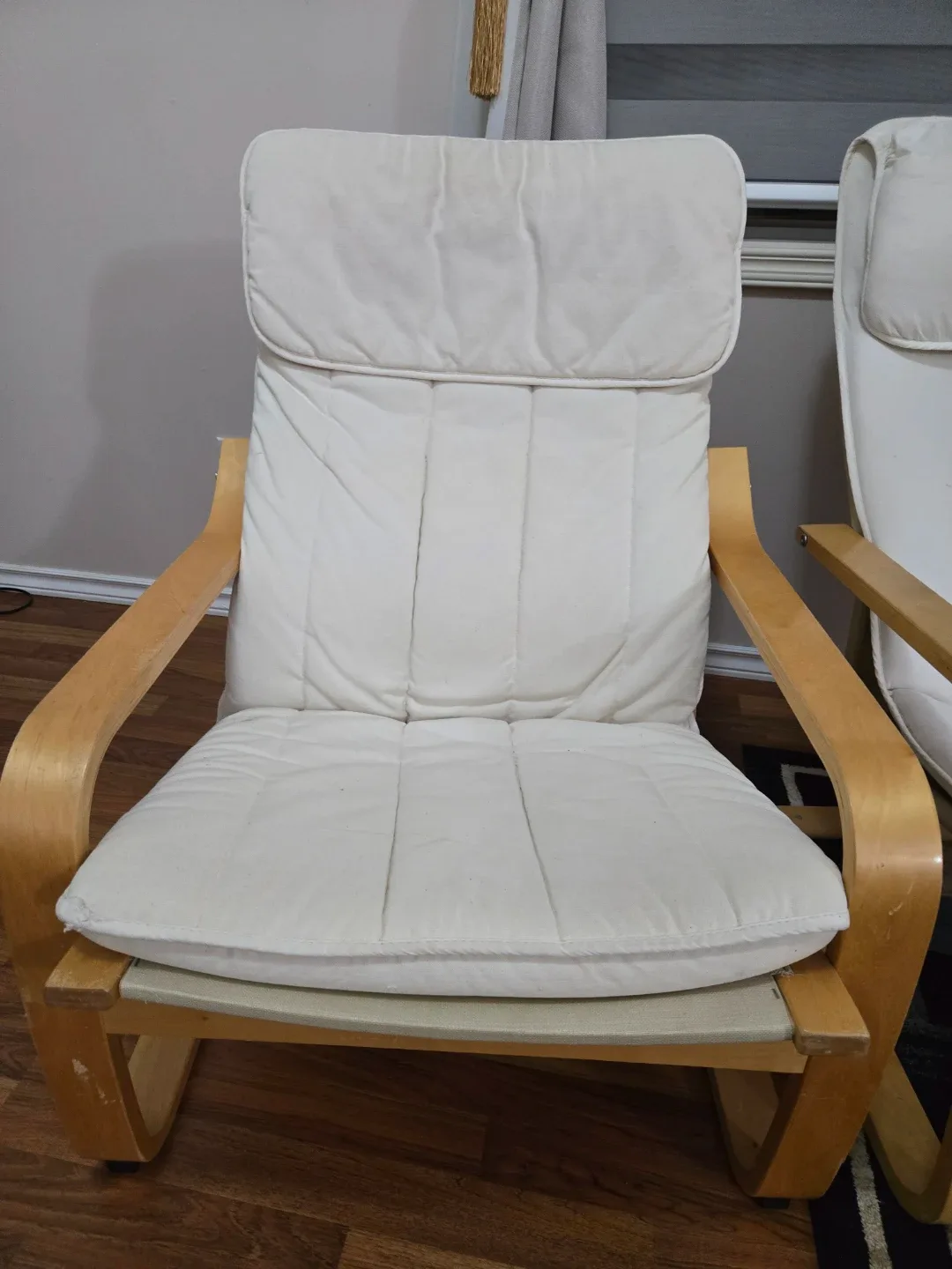 IKEA Poang Chair - Birch Veneer/Off-White image indicator(3)