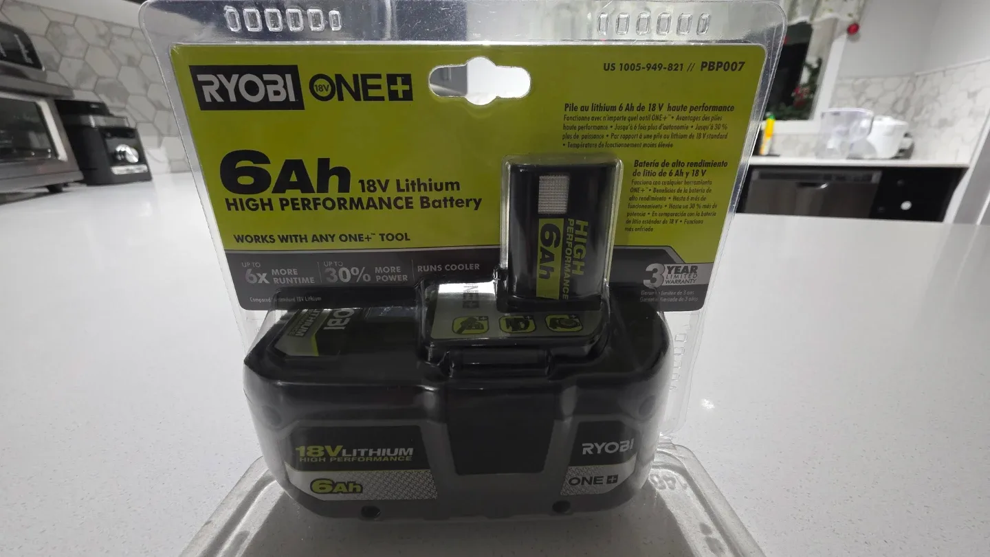 Ryobi ONE+ 6Ah 18V Lithium High Performance Battery - New image indicator(2)