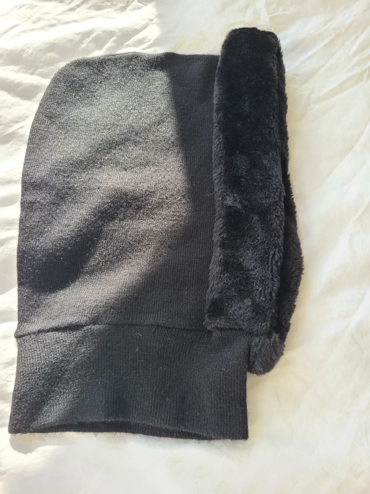 Black Fur Trimmed Hood image indicator(2)