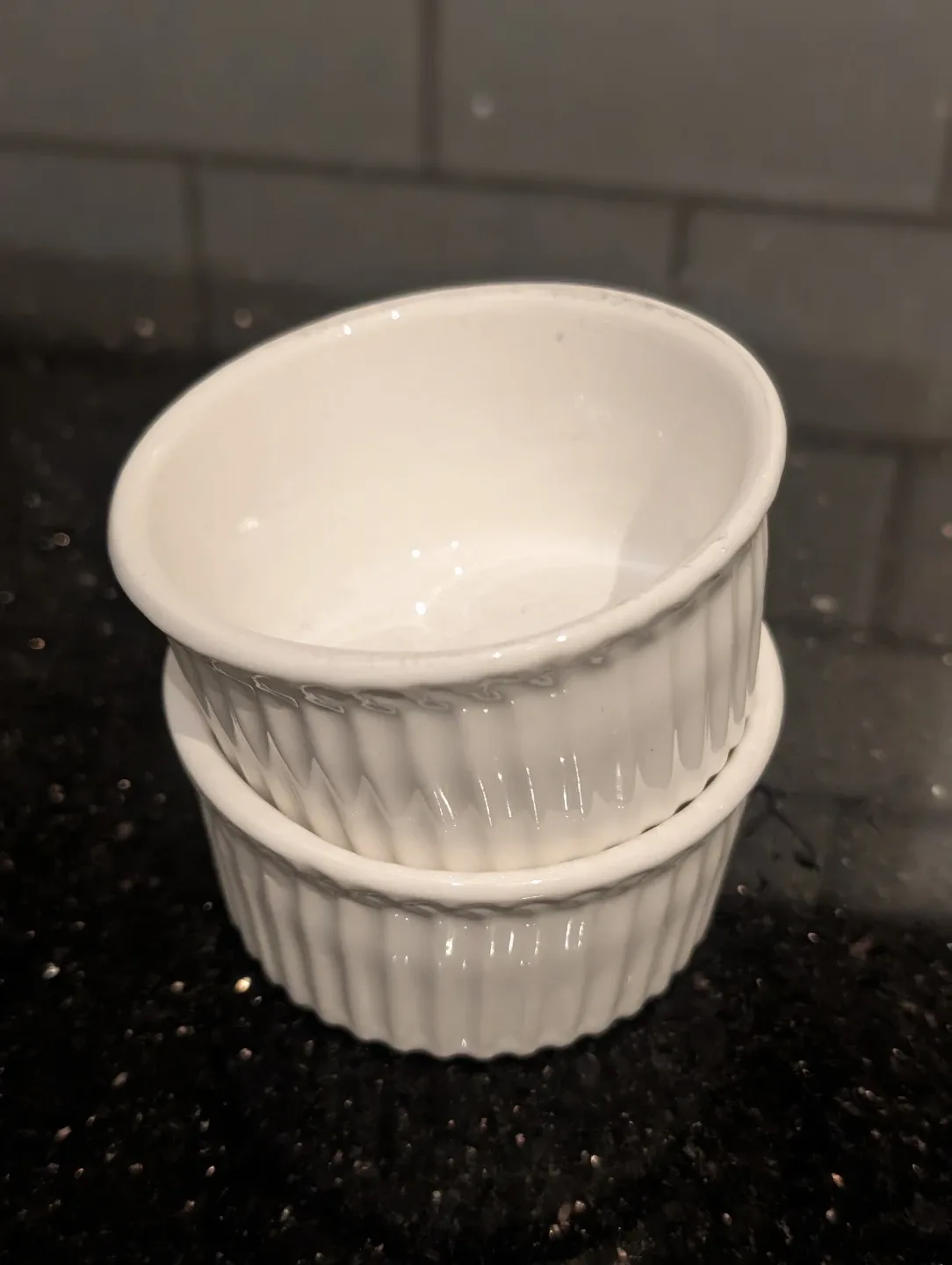 White Ceramic Ramekins (Set of 2)