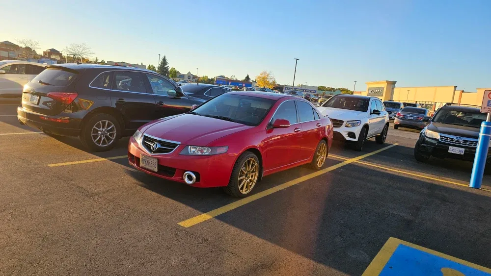 2004 Acura TSX Red Sedan Manual 6 speed Low Low kms 107k km
