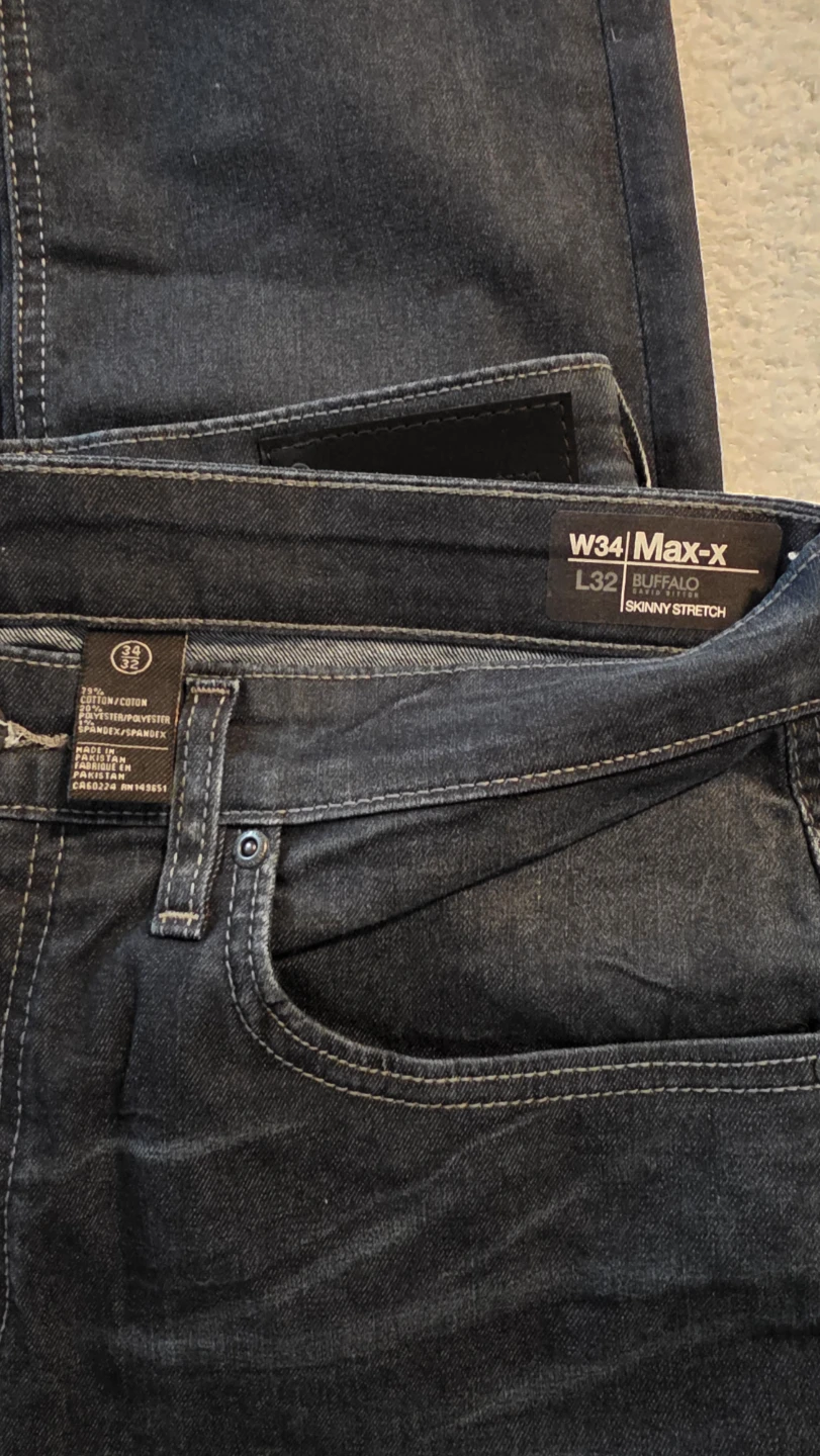 Buffalo Max-X Jeans, W34 L32, Skinny Stretch